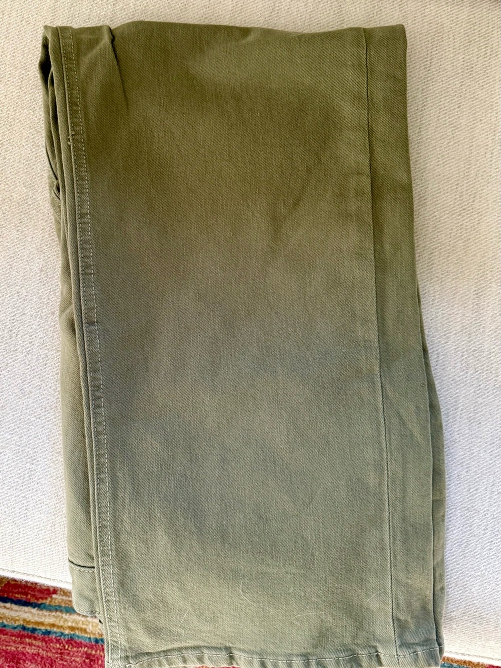 Old Navy Curvy Sky Hi Wide Leg Green Wide Leg Pants sz 14 NWOT - Picture 5 of 5